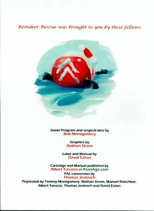 Reindeer Rescue (Homebrew) — Box back